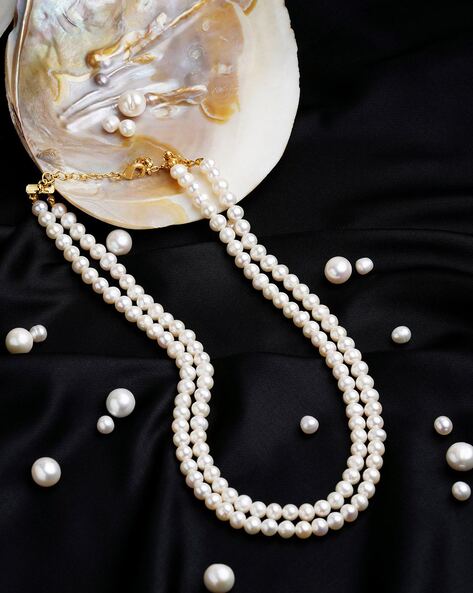 Pink Freshwater Pearl 5 Strand Necklace | Pearls.co.uk