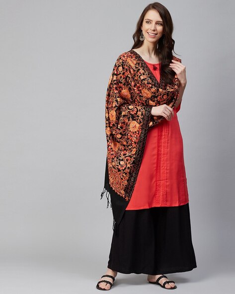 Paisley Shawl with Tassels Price in India