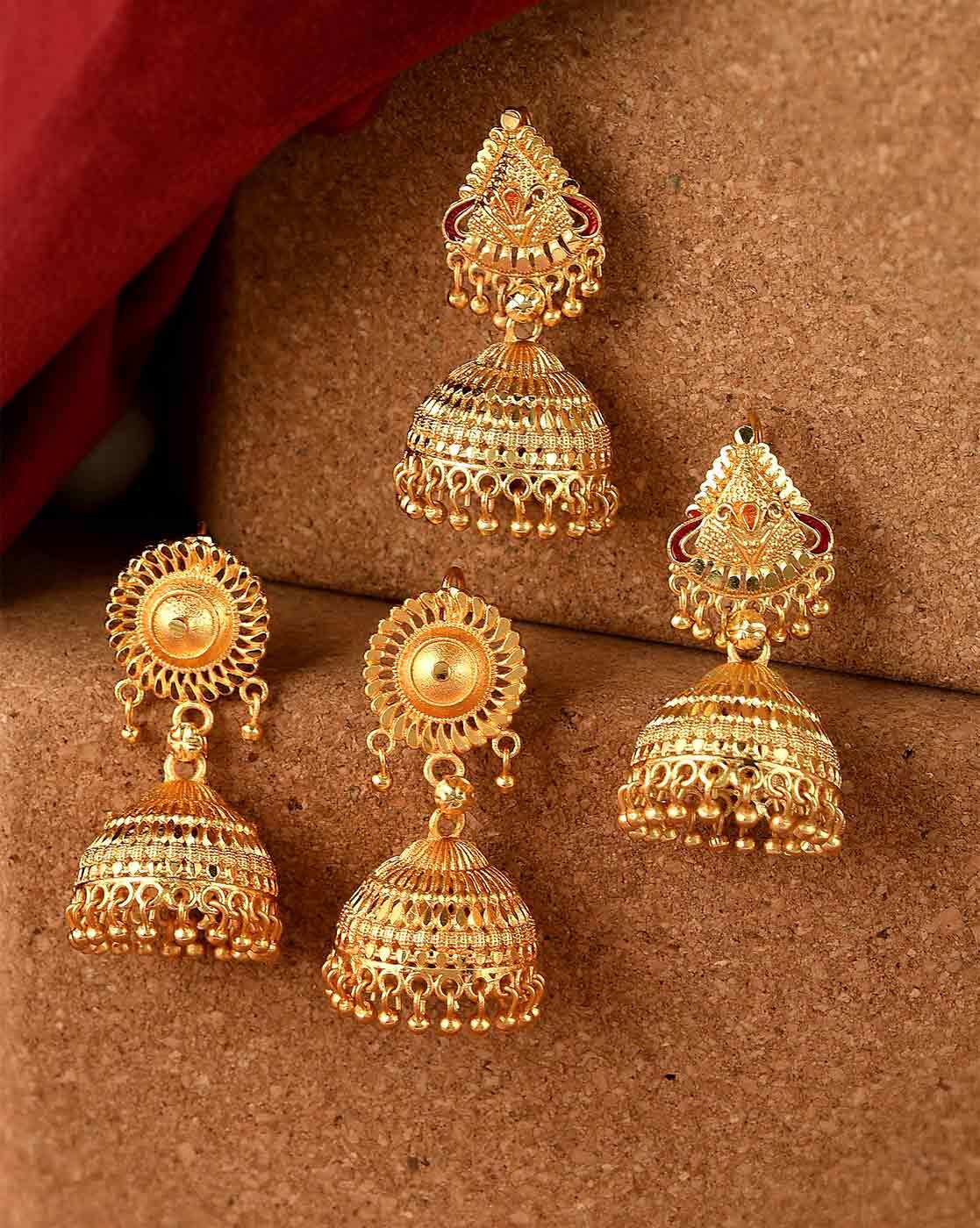 Amazon.com: Royal Bling Stylish Traditional Indian Jewelry Hoop Jhumki  Jhumka Earrings for Women: Clothing, Shoes & Jewelry