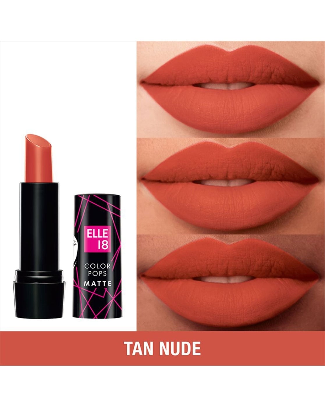 Buy Tand nude Lips for Women by ELLE 18 Online | Ajio.com