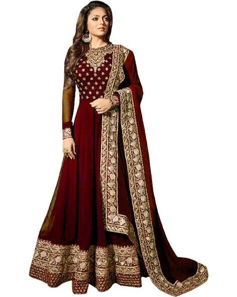 Buy Maroon Dresses \u0026 Gowns for Women by 