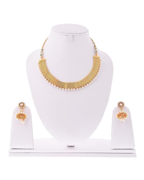 Youbella Traditional Gold-Plated Jewellery Set