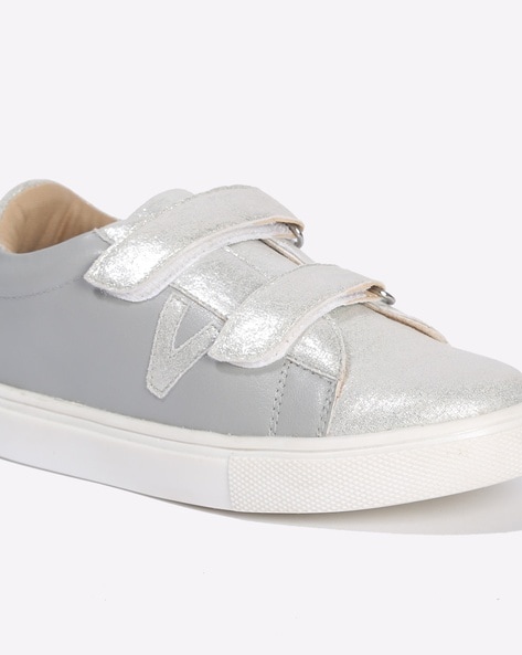 Girls silver sale sneakers