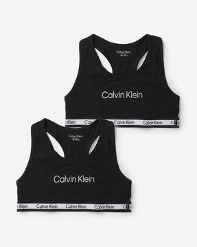 Pack of Brand Print Bralettes