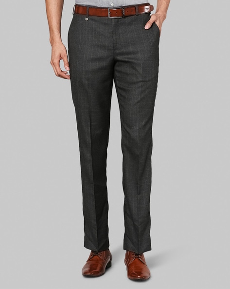 Park Avenue Checked Mid-Rise Trousers