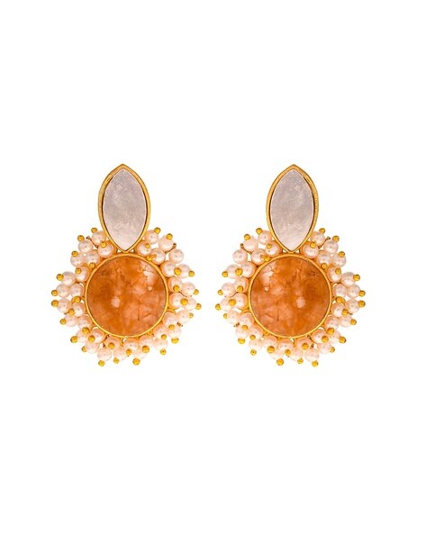 Designer CZ Jhumka earrings – Simpliful Jewelry