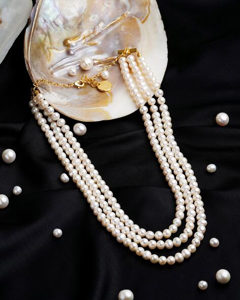 Buy White Necklaces Pendants for Women by ZAVERI PEARLS Online Ajio