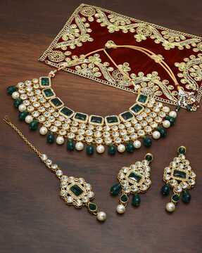 zaveri pearls bridal set