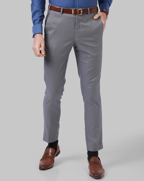 Park Avenue Solid Relaxed Fit Trousers