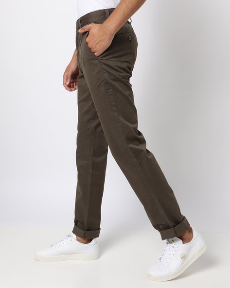 Buy Olive Green Trousers & Pants for Men by JOHN PLAYERS Online