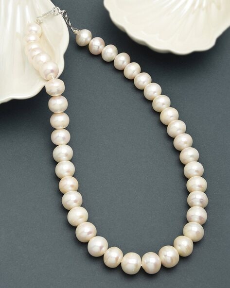 Natural Colored Pink (Blush) Cultured Freshwater Pearl Necklace 8-9mm –  Bourdage Pearls