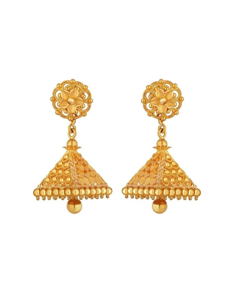 Buy Yellow Gold Earrings for Men by Joyalukkas Online | Ajio.com