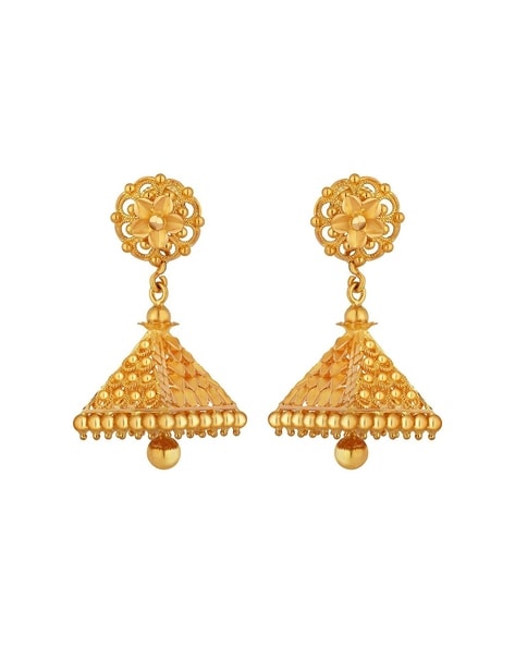 Gold jhumkas in on sale joyalukkas