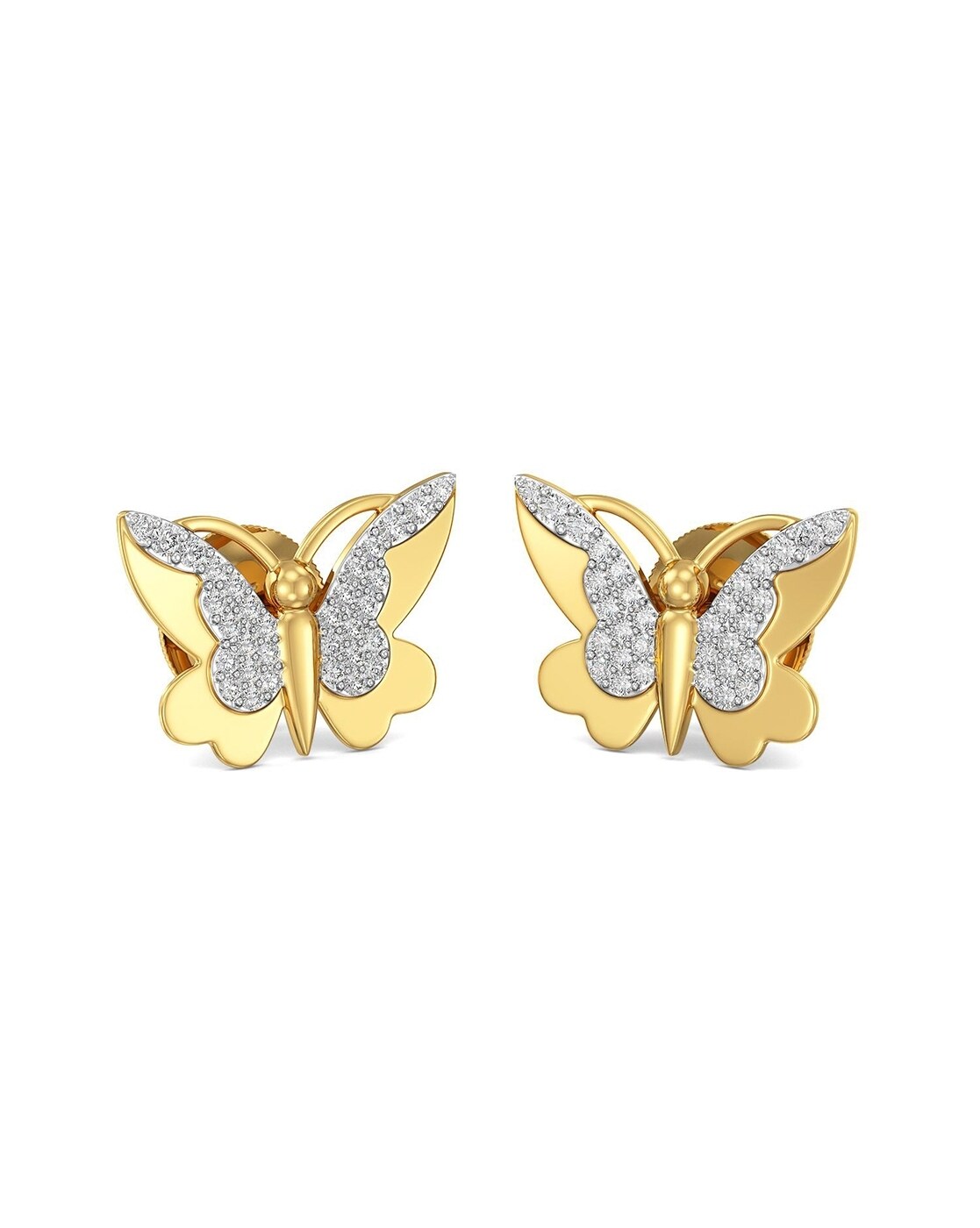 Lonna & lilly Gold-Tone Pave & Imitation Pearl Filigree Butterfly Stud  Earrings | CoolSprings Galleria