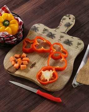 india circus by krsnaa mehta Chevron Palms Wooden Chopping Board-picture-32