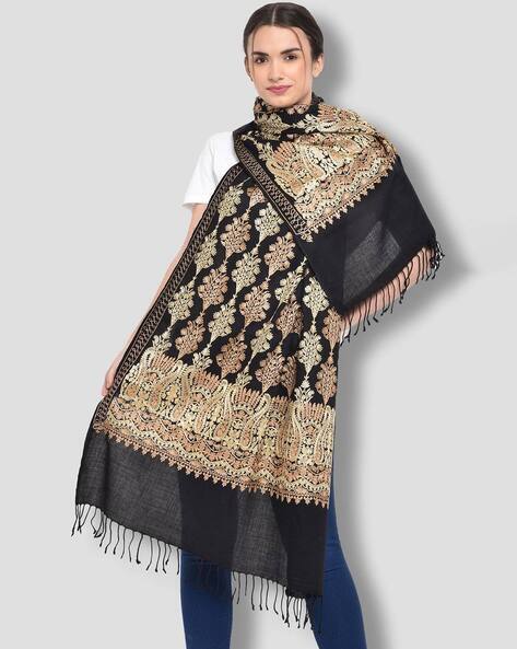 Floral Embroidered Shawl