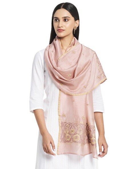 Cotton Embroidered Stole Price in India