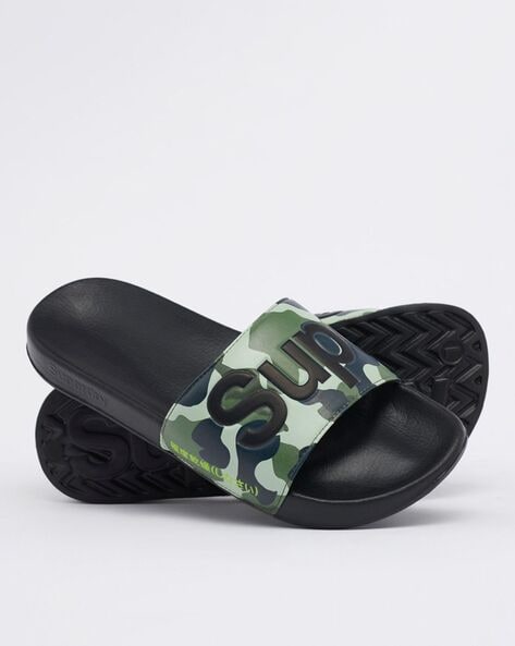 Camouflage Print Classic Poo Slides