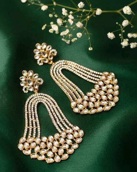 Flipkartcom  Buy Divastri Wedding Traditional Moti Jhumka earrings for  girls women gold plated Fancy Party wear stylish Pearl Alloy Jhumki Earring  Online at Best Prices in India