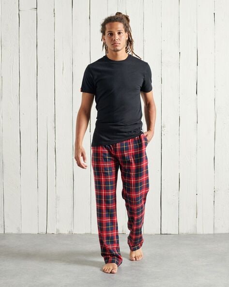 DARESAY Men's Cotton Super-Soft Flannel Plaid Pajama Pants/Lounge Bottoms  with Pockets, Set A-black Red/Blue White/Red White, M: Buy Online at Best  Price in Egypt - Souq is now Amazon.eg