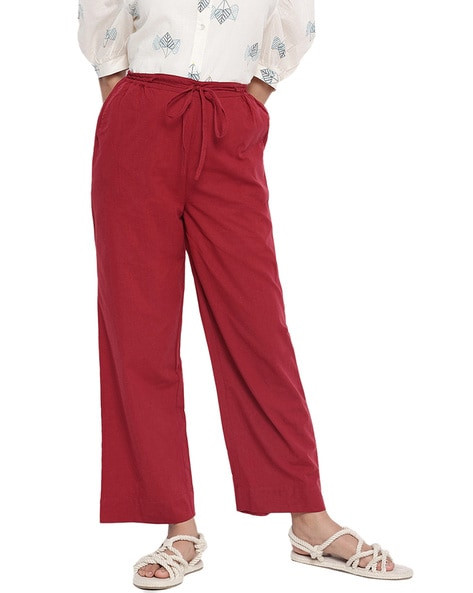 Buy Brown Cotton Slim Fit Pants for Men Online at Fabindia  20074458