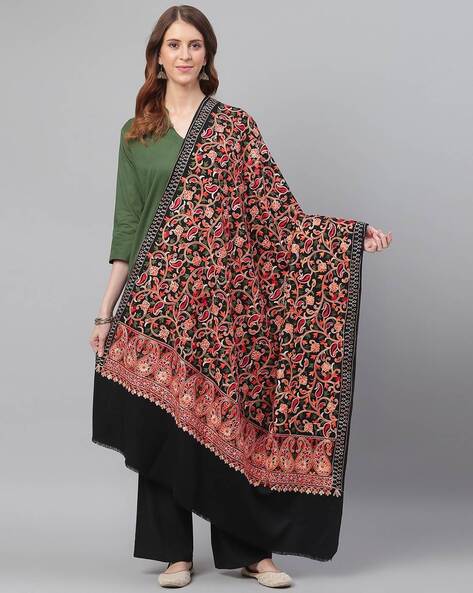 Paisley Embroidered Shawl Price in India