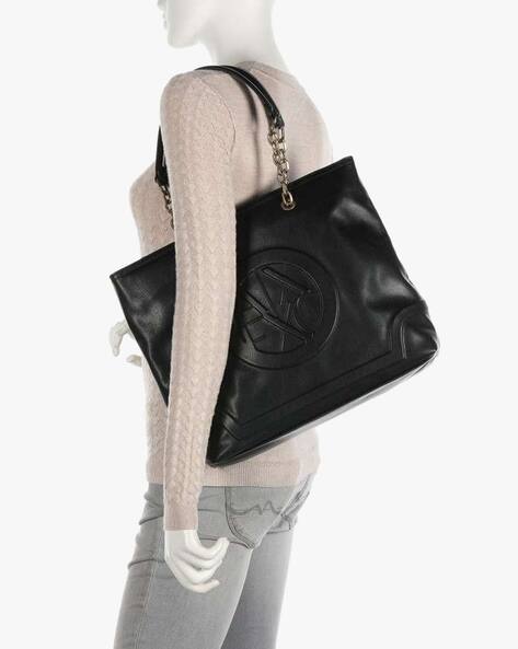 ARMANI EXCHANGE Embossed Logo Tote Bag