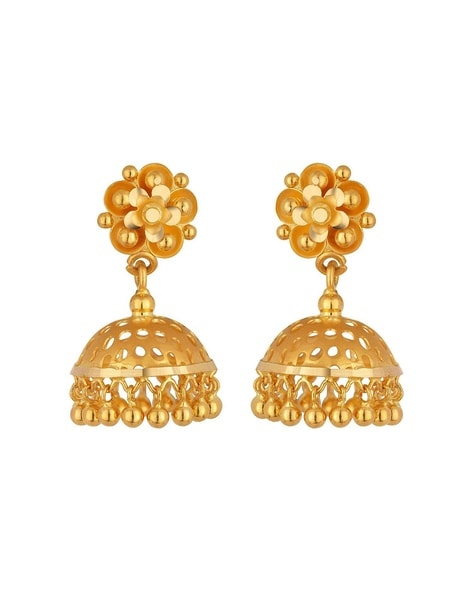 Gold jhumka latest on sale design with price