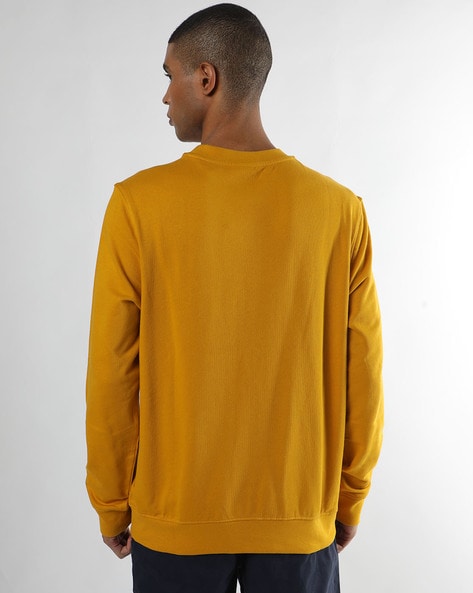 Mustard crew 2025 neck sweatshirt