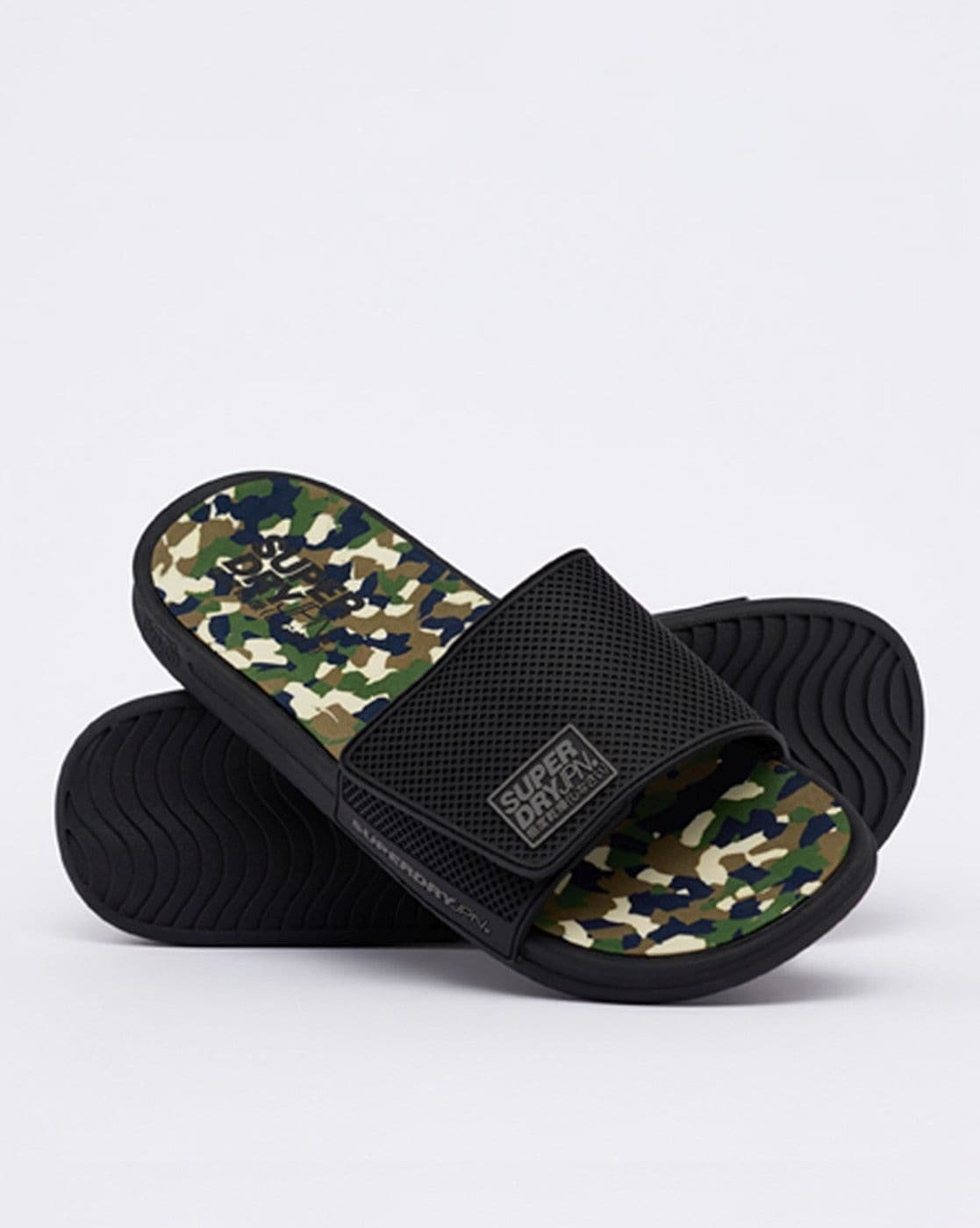 Superdry premium 2025 crewe velcro slide