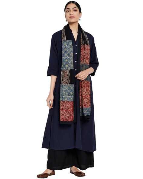 Floral Print Cotton Stole Price in India