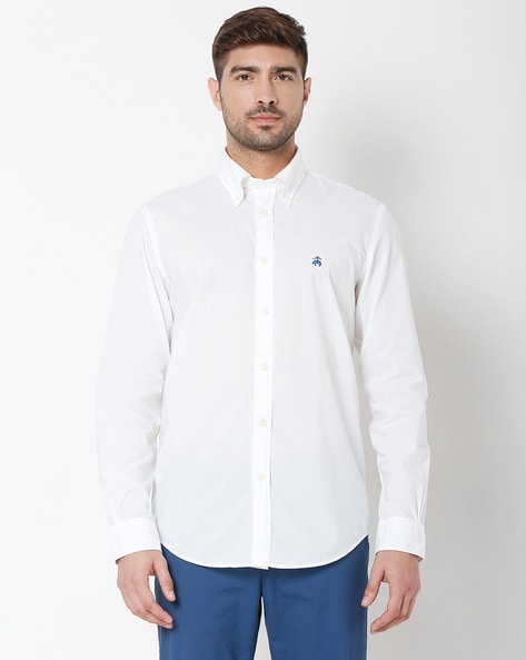 brooks brothers white shirt