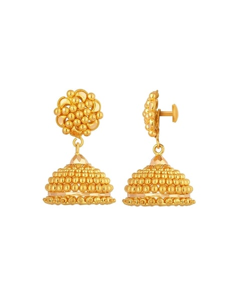 Most Beautiful Gold Earrings Designs Antique Temple style antique Indian Gold  Earrings Designs - YouTube
