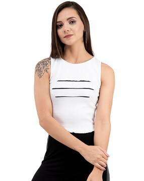 Buy White Tops for Women by CLAFOUTIS Online