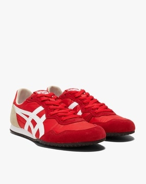 Buy Onitsuka Tiger Serrano Lace-Up Casual | Red Color Men | AJIO LUXE