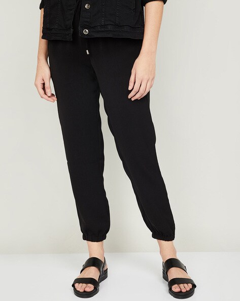 Buy Black Trousers & Pants for Women by CODE BY LIFESTYLE Online