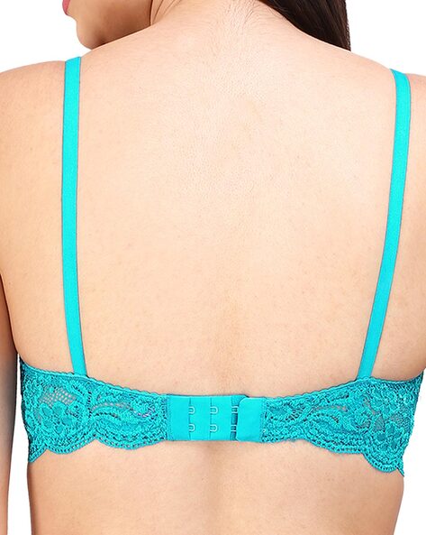Buy online Turquoise Blue Non Padded Regular Bra from lingerie for Women by  Leading Lady for ₹247 at 51% off