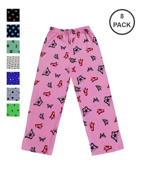 Buy Multicoloured Track Pants for Girls by INDIWEAVES Online