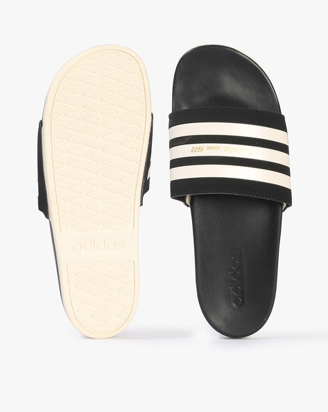 Black slides online adidas