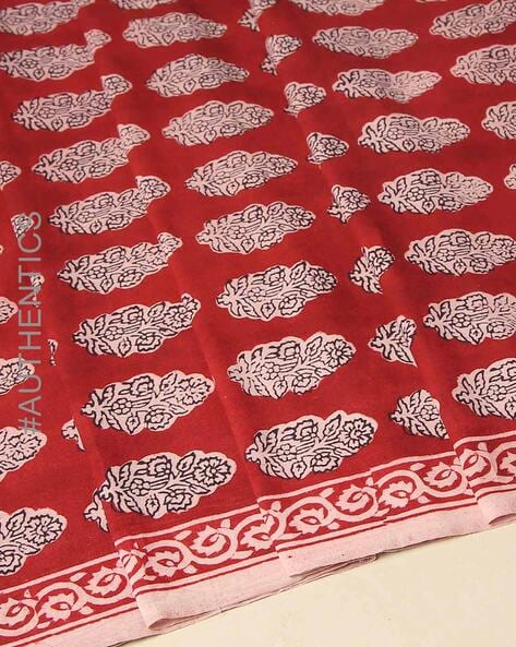 Bagh Handblock Print Cotton Dress Material Price in India