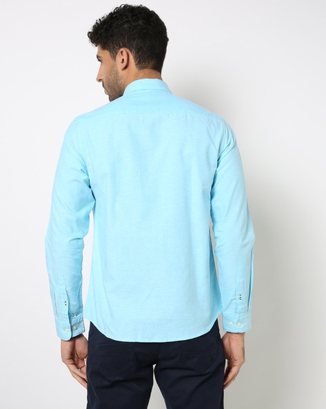 Buy Aqua Blue Shirts For Men By Netplay Online | Ajio.Com