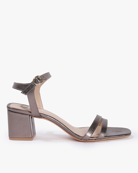 Buy Bronze Heeled Sandals for Women by Carlton London Online | Ajio.com