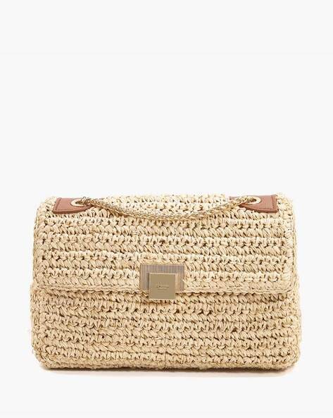 woven raffia bag