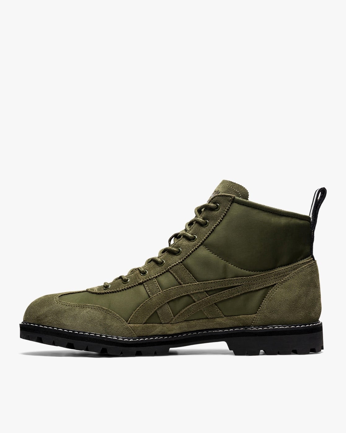 Onitsuka Tiger by Asics Men\'s Olive Lace-Up Boots Asics Onitsuka Tiger HM471 Gray Leather Mesh Retro Sneaker  main image 4
