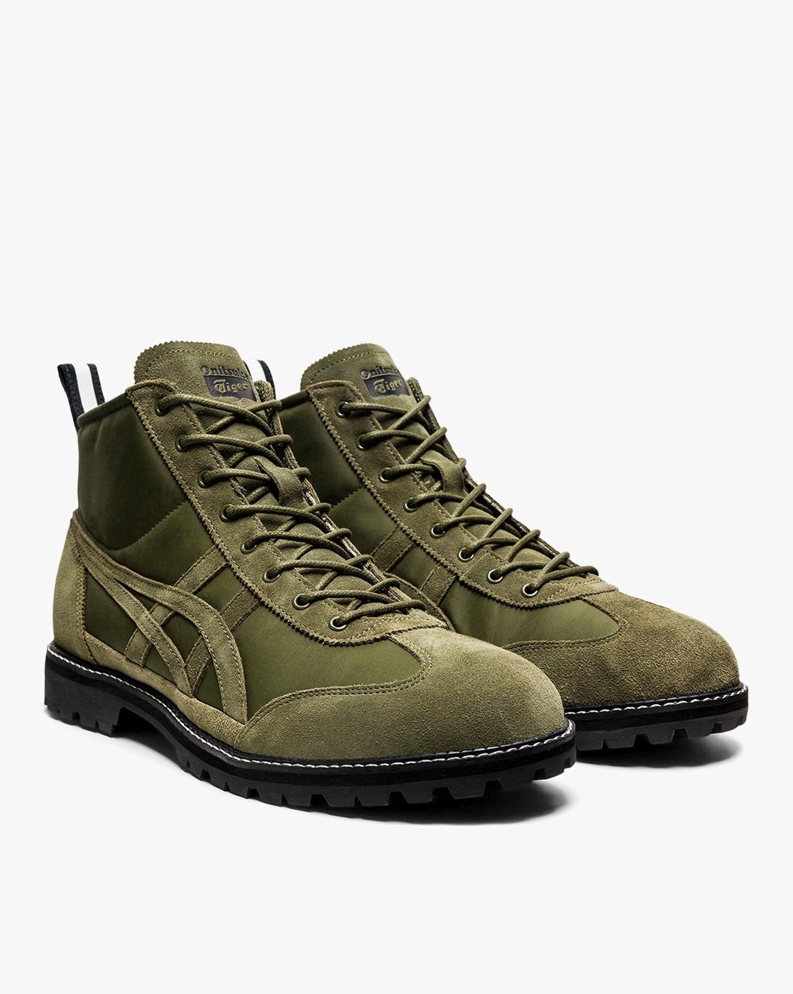 Buy Onitsuka Tiger Mexico Rinkan Lace-Up Boots | Olive Color Men | AJIO LUXE