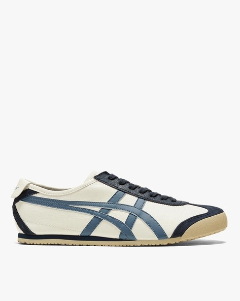 Buy Onitsuka Tiger Mexico Lace-Up Casual Shoes | White Color Men | AJIO LUXE