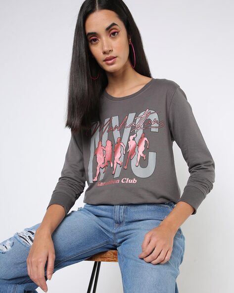 Dnmx Graphic Print Round-Neck Sweatshirt