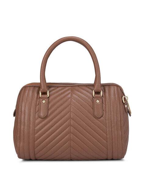 DA MILANO Textured Leather Satchel Bag for Women