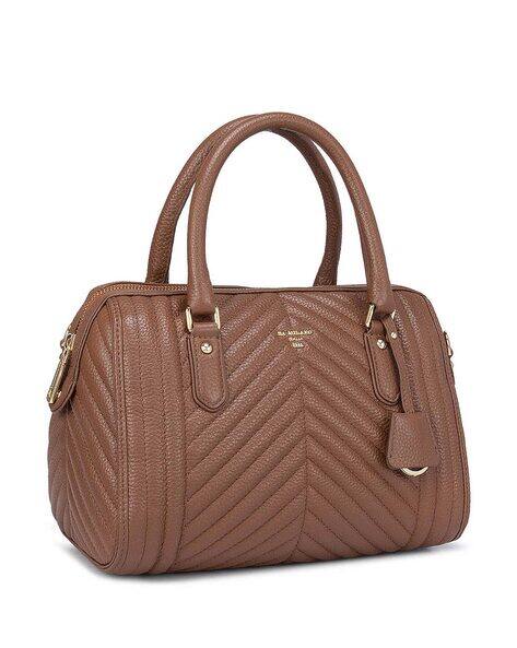 DA MILANO Textured Leather Satchel Bag for Women