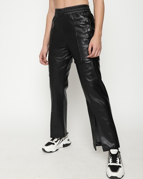 Buy High Waisted Leather Trousers online India  Women  FASHIOLAin